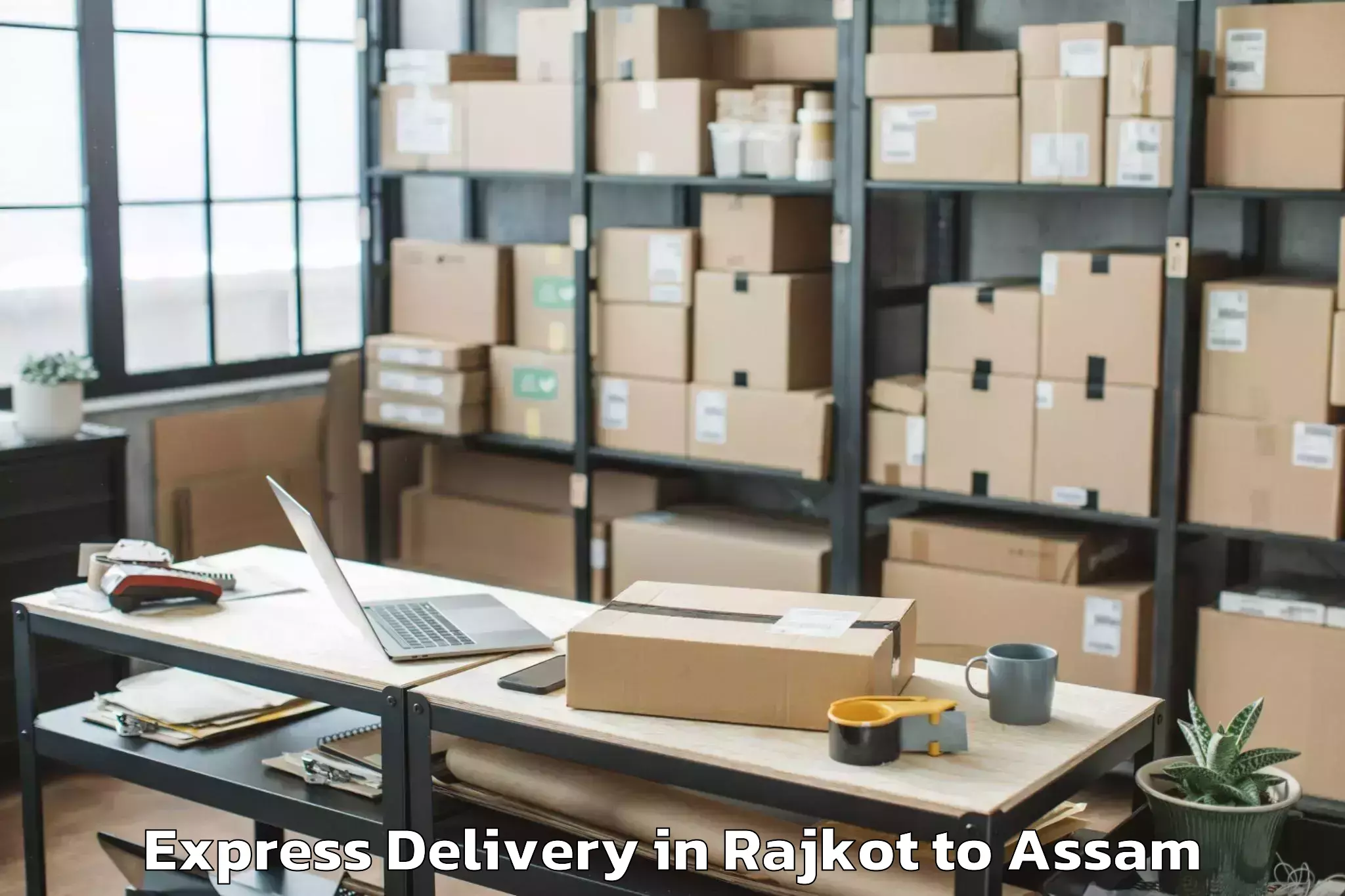 Leading Rajkot to Jorhat West Express Delivery Provider